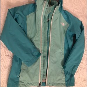 North face youth girls 2/1 coat- ski jacket.